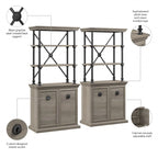 Coliseum Designer Bookcase with Doors (Set of Two) by Bush Furniture