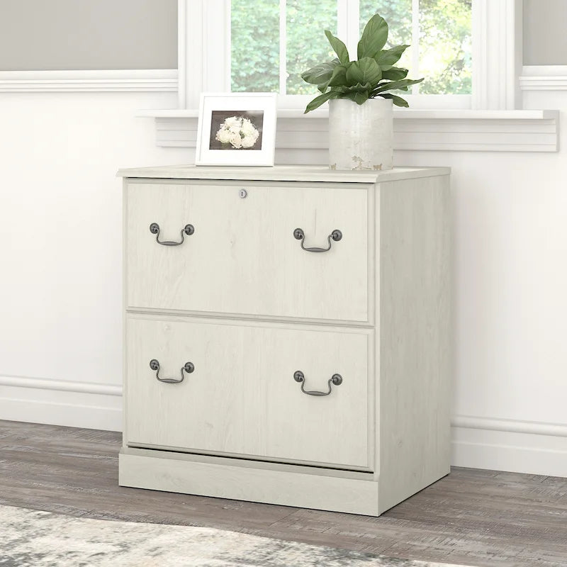 Bush Furniture Saratoga Lateral File Cabinet in Harvest Cherry
