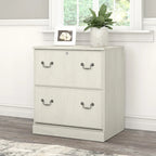Bush Furniture Saratoga Lateral File Cabinet in Harvest Cherry