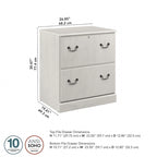 Bush Furniture Saratoga Lateral File Cabinet in Harvest Cherry
