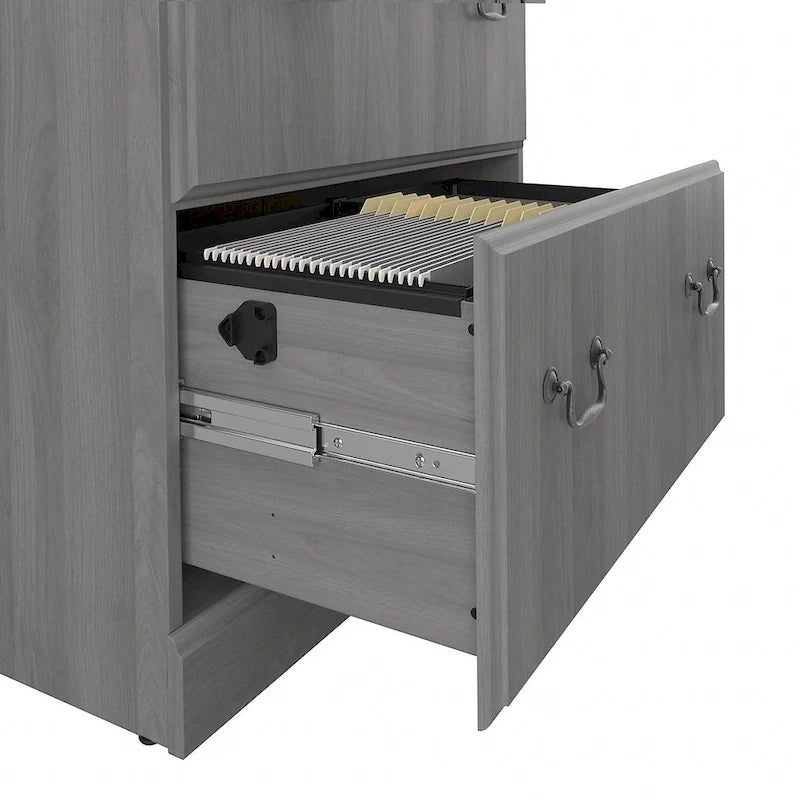 Bush Furniture Saratoga Lateral File Cabinet in Harvest Cherry