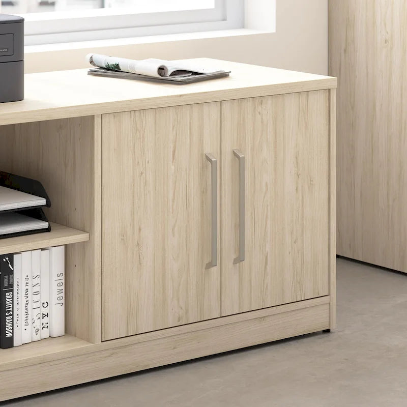 Bush Business Furniture Vista Low Storage Cabinet with Doors, Shelves