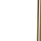 HomeRoots 23 Gold And Black Marble And Iron Round End Table - 23