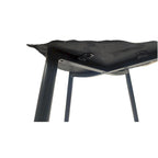 4 Piece Dining Chair Set Modern Kitchen Chairs with Black Metal Legs