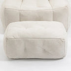 Modern Adult Lounge Chair with High Density Memory Foam and 1 Ottoman for Home Bedroom and Reading Room