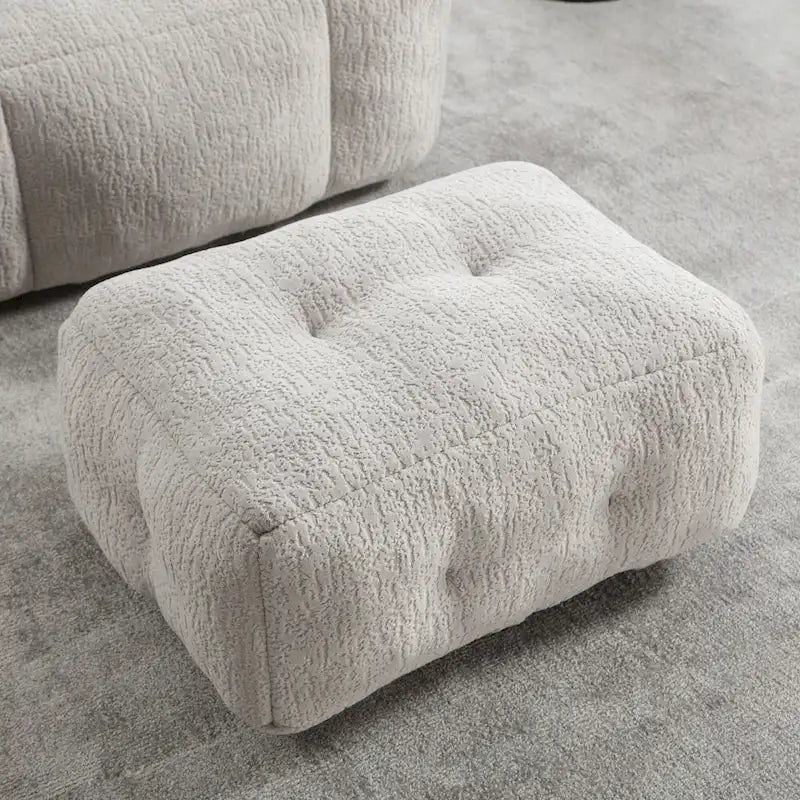 Modern Adult Lounge Chair with High Density Memory Foam and 1 Ottoman for Home Bedroom and Reading Room