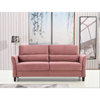 77.95 Mid Century Modern Upholstered Sloped Arms Living Room Sofa