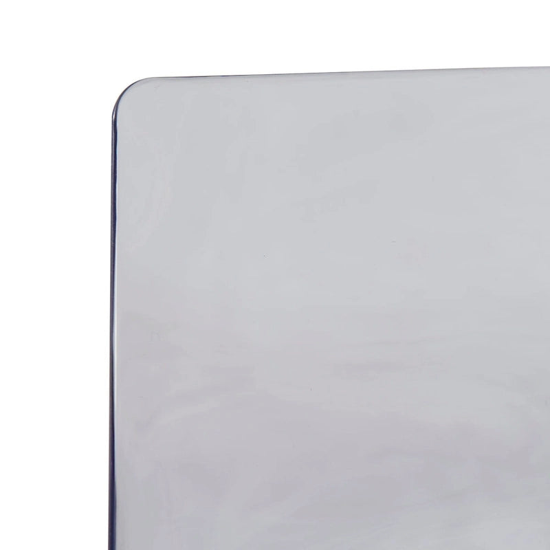 Astor Acrylic Dining Chair with Chrome Legs Modern Accent Side Chair Water Ripple Design Seats