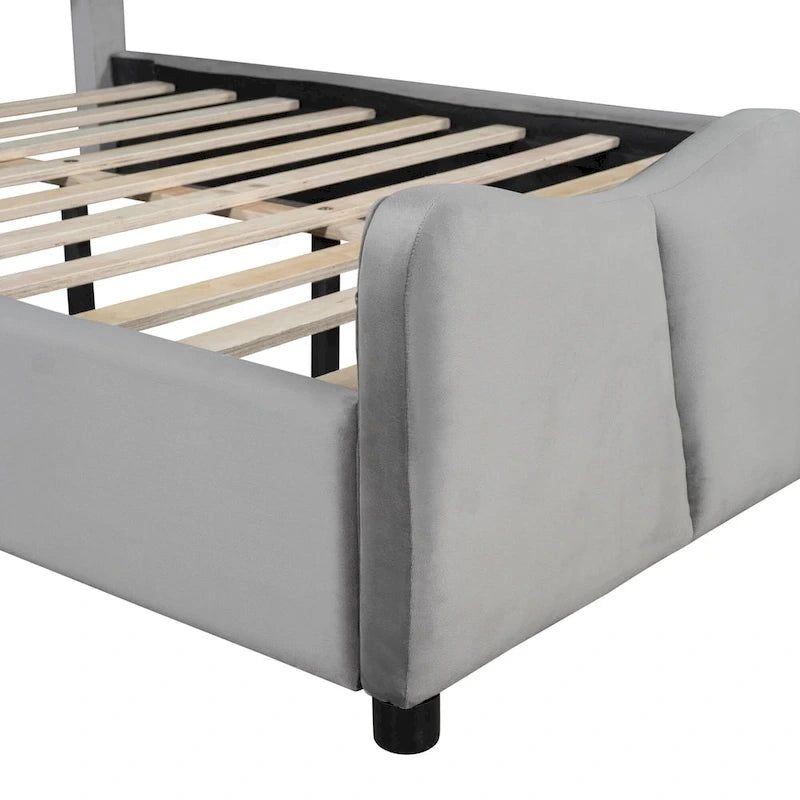 Full Size Upholstered Platform Bed