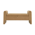 Christopher Knight Home - Athena Modern Teddy Fabric Bed-End Storage Bench with Arms