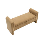 Christopher Knight Home - Athena Modern Teddy Fabric Bed-End Storage Bench with Arms