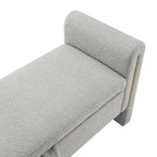 Christopher Knight Home - Athena Modern Teddy Fabric Bed-End Storage Bench with Arms