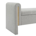 Christopher Knight Home - Athena Modern Teddy Fabric Bed-End Storage Bench with Arms