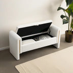 Christopher Knight Home - Athena Modern Teddy Fabric Bed-End Storage Bench with Arms