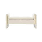 Christopher Knight Home - Athena Modern Teddy Fabric Bed-End Storage Bench with Arms
