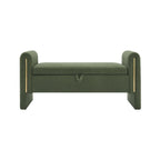 Christopher Knight Home - Athena Modern Teddy Fabric Bed-End Storage Bench with Arms