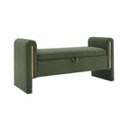 Christopher Knight Home - Athena Modern Teddy Fabric Bed-End Storage Bench with Arms
