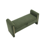 Christopher Knight Home - Athena Modern Teddy Fabric Bed-End Storage Bench with Arms