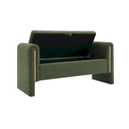 Christopher Knight Home - Athena Modern Teddy Fabric Bed-End Storage Bench with Arms