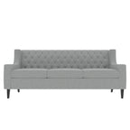 Naro Mid-Century Modern Fabric 3-Seater Sofa with Tufted Backrest by Christopher Knight Home