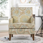 GDFStudio - Bella Modern Accent Chair for Living Room with Birch Legs and Comfortable Fabric Upholstery