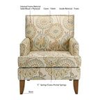 GDFStudio - Bella Modern Accent Chair for Living Room with Birch Legs and Comfortable Fabric Upholstery