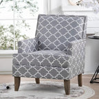 GDFStudio - Bella Modern Accent Chair for Living Room with Birch Legs and Comfortable Fabric Upholstery