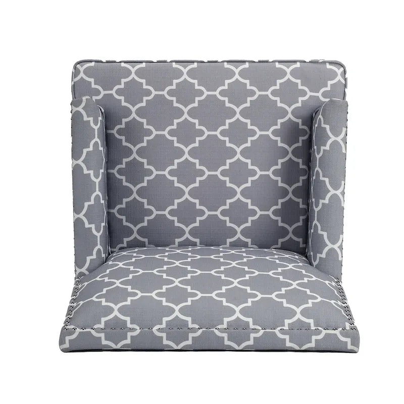 GDFStudio - Bella Modern Accent Chair for Living Room with Birch Legs and Comfortable Fabric Upholstery