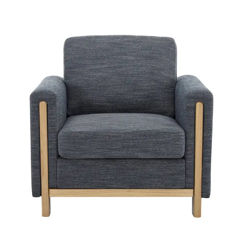 Christopher Knight Home - Harmonia Upholstered Armchair with Solid Wood Frame and Plush Cushioning