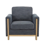 Christopher Knight Home - Harmonia Upholstered Armchair with Solid Wood Frame and Plush Cushioning