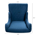Christopher Knight Home - Evelyn High-Back Velvet Wingback Chair with Wooden Legs