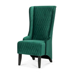 Christopher Knight Home - Evelyn High-Back Velvet Wingback Chair with Wooden Legs