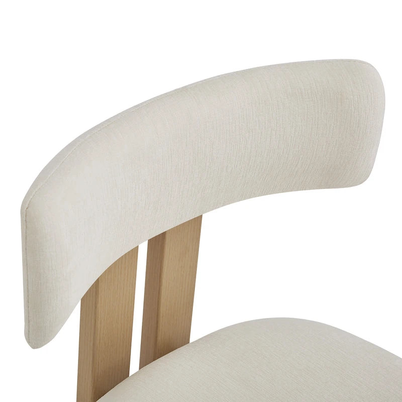 Astura Upholstered Dining Chairs, Iron Frame, Set of 2 by Christopher Knight Home