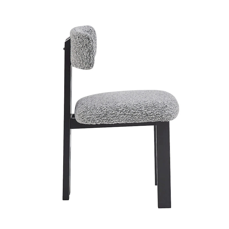 Astura Upholstered Dining Chairs, Iron Frame, Set of 2 by Christopher Knight Home