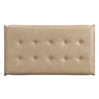 Christopher Knight Home - 48.4 Rectangle Tufted Upholstered Cocktail, Leather Ottoman Coffee Table with Rubber Wood Frame