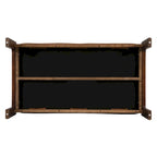 Christopher Knight Home - 48.4 Rectangle Tufted Upholstered Cocktail, Leather Ottoman Coffee Table with Rubber Wood Frame