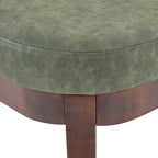Forma Mid-Century Modern Faux Leather Bench with Wood Legs by Christopher Knight Home