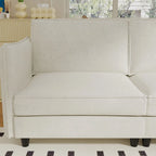 Christopher Knight Home - Hadley 74.27 Loveseat Sofa with Mid-Century Modern Design