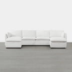 Cypress U-shape Sectional Couches Modular Sofa with Ottoman