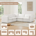 Cypress U-shape Sectional Couches Modular Sofa with Ottoman