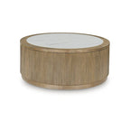 Signature Design by Ashley Camdill Light Brown/White Coffee Table - 42 W x 42 D x 17.5 H