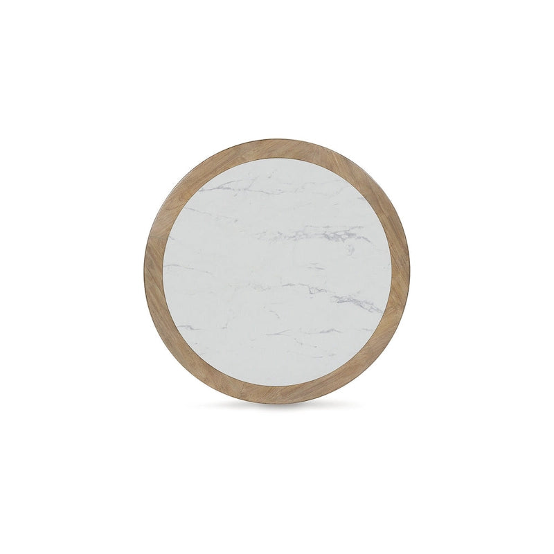 Signature Design by Ashley Camdill Light Brown/White Coffee Table - 42 W x 42 D x 17.5 H