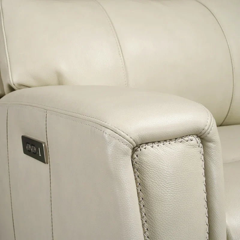 71.5 Leather Zero Gravity Power Recliner Loveseat Sofa with Power Headrest, USB&USB-C Port