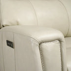 71.5 Leather Zero Gravity Power Recliner Loveseat Sofa with Power Headrest, USB&USB-C Port