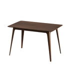5 Piece Dining Table and Chair Set, Wooden Kitchen Furniture Set with Rectangular Table and 4 Upholstered Chairs