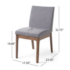 5 Piece Dining Table and Chair Set, Wooden Kitchen Furniture Set with Rectangular Table and 4 Upholstered Chairs