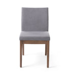 5 Piece Dining Table and Chair Set, Wooden Kitchen Furniture Set with Rectangular Table and 4 Upholstered Chairs