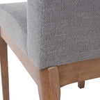 5 Piece Dining Table and Chair Set, Wooden Kitchen Furniture Set with Rectangular Table and 4 Upholstered Chairs
