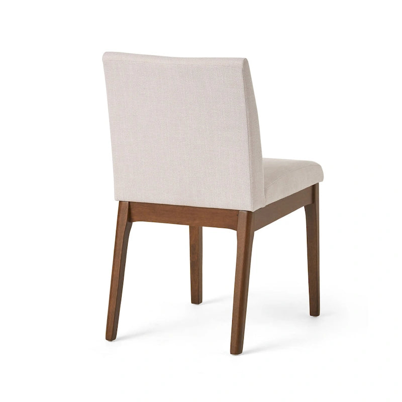 5 Piece Dining Table and Chair Set, Wooden Kitchen Furniture Set with Rectangular Table and 4 Upholstered Chairs