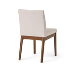 5 Piece Dining Table and Chair Set, Wooden Kitchen Furniture Set with Rectangular Table and 4 Upholstered Chairs